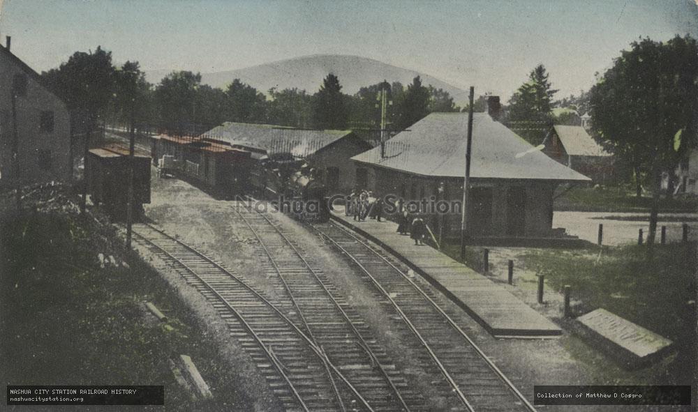 Postcard: Boston & Maine Station, West Swanzey, New Hampshire